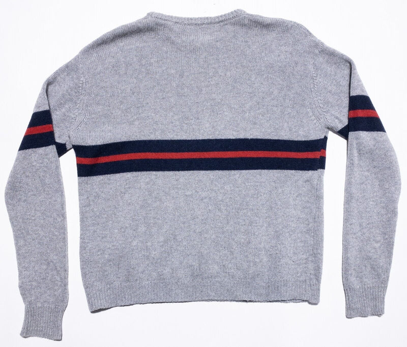 Brandy Melville Sweater Women's One Size (M) Pullover Wool Cashmere Gray Stripe