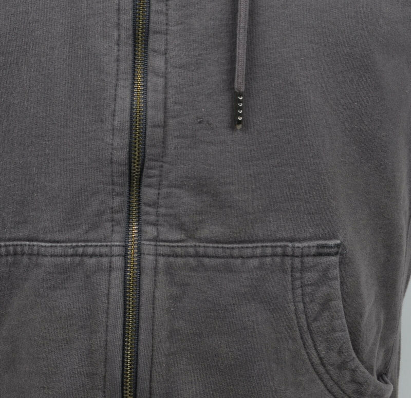 American Giant Men's Large Gray Full Zip Made in USA Classic Hoodie Sweatshirt
