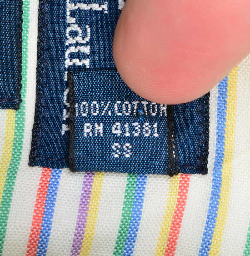 Polo Ralph Lauren Men's 16.5 34/35 Classic Fit Multi-Color Striped Regent Shirt