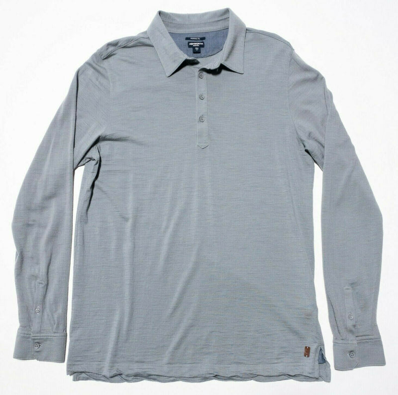 Ashworth Merino Wool Collared Polo Shirt Sweater Golf Merino 87 Men's Medium