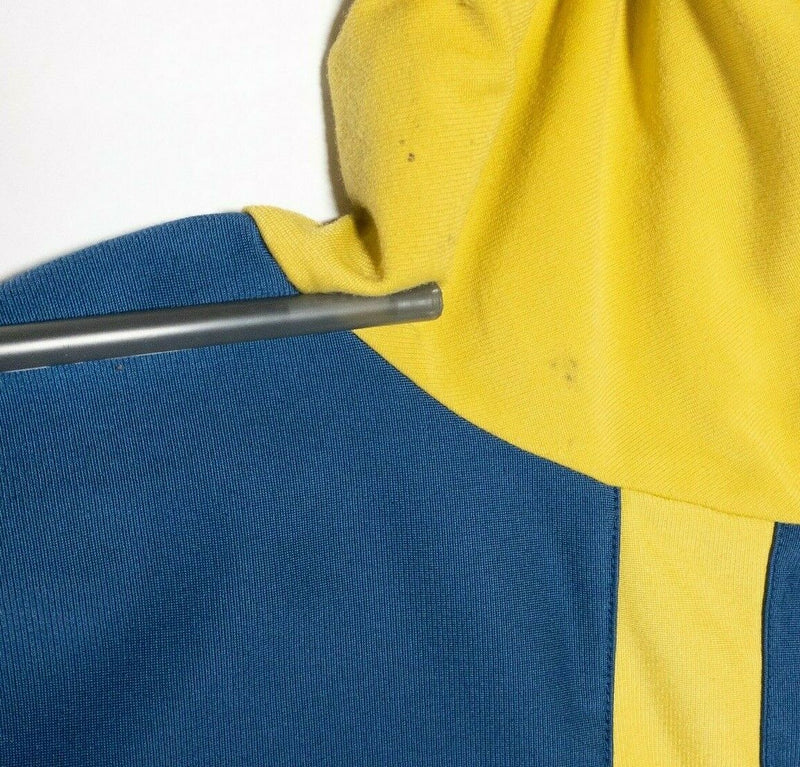 Club America Nike Yellow Blue Full Zip Track Warm-Up Soccer Jacket Men's Large