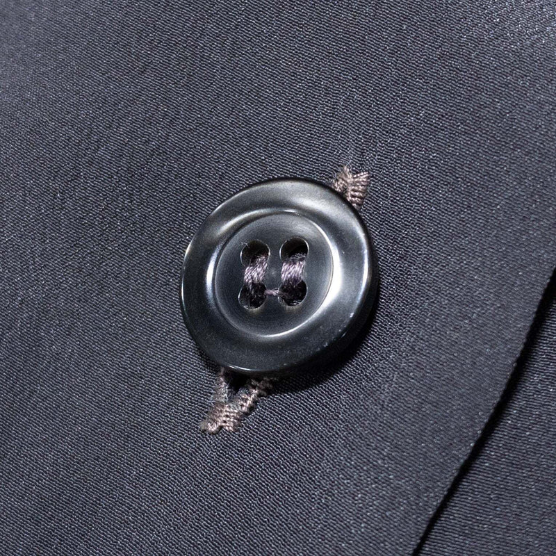 Vintage Giorgio Armani Silk Shirt Men's 40 Gray Errenno Button-Up Pockets Italy
