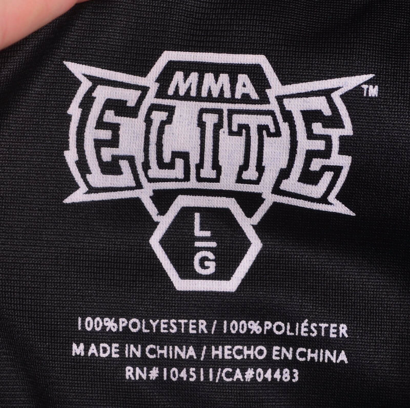 MMA Elite Men's Sz Large Reaper Skull Black Full Zip Track Jacket