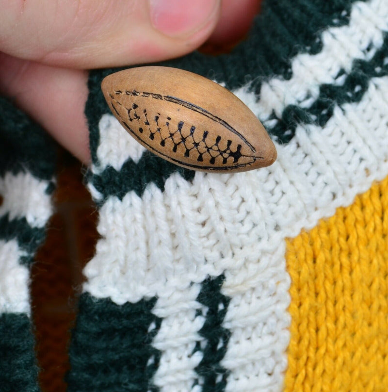 Green Bay Packers Women's Large Christopher & Banks Football Cardigan Sweater