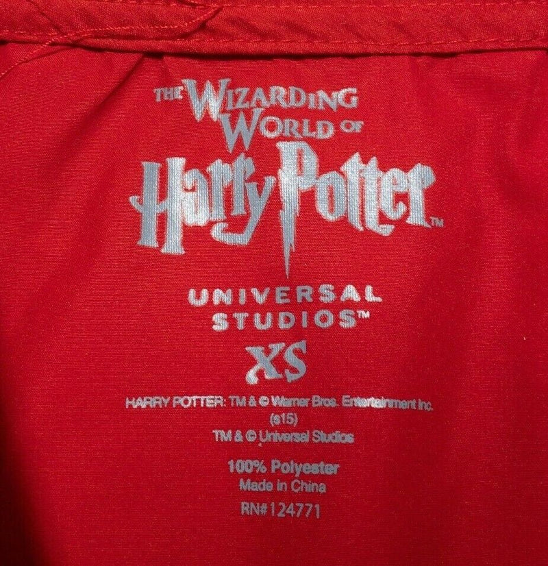 Harry Potter Adult XS Gryffindor Wizarding World Anorak Windbreaker Jacket Red
