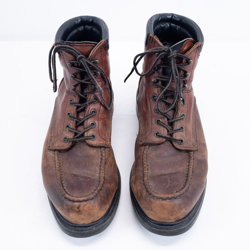 Red Wing Boots 202 Work Boots Men's 11 D Leather Vintage USA Lace-Up Worn