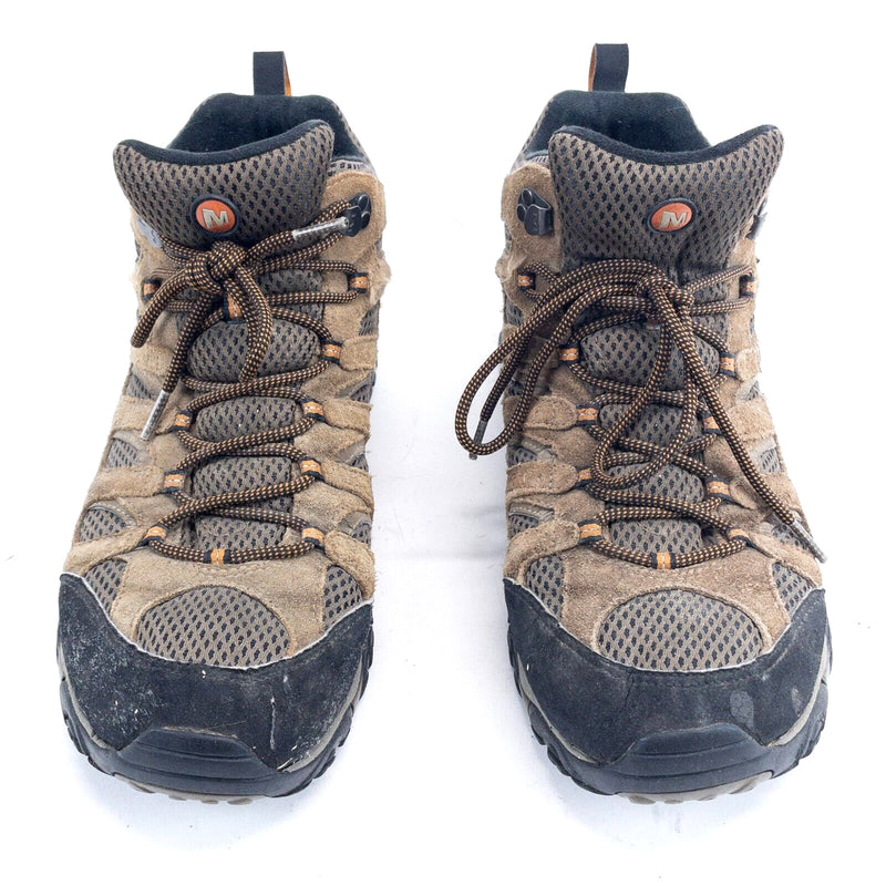 Merrell Moab Mid Waterproof Hiking Boots Men's US 11.5 Earth Brown Tan J88623