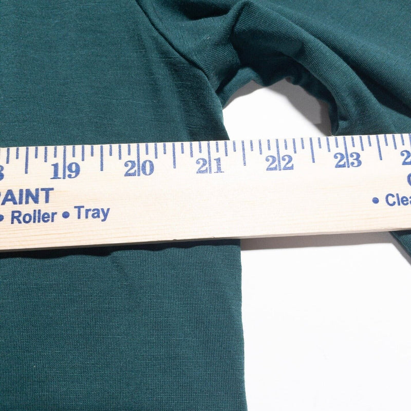 Outdoor Voices Merino Wool T-Shirt Men's Large Green/Blue Crewneck Long Sleeve