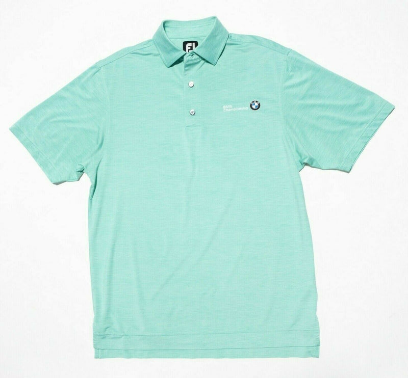 BMW Championship FootJoy Golf Shirt Small Men's Wicking Stretch Mint Green