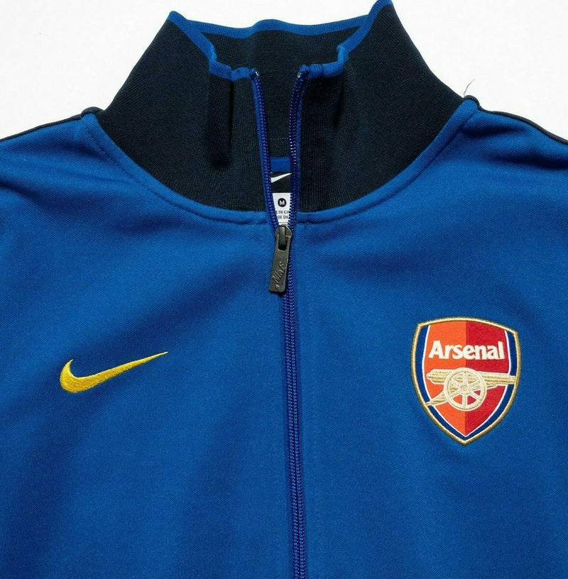 Arsenal FC Nike Men's Medium Blue Full Zip Soccer Football Warm-Up Jacket