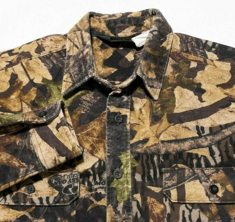 Liberty Mossy Oak Forest Floor Camouflage Chamois Flannel Shirt Men's Large