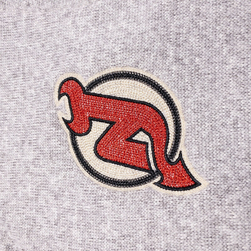 New Jersey Devils Sweatshirt Men's 2XL CCM 1/4 Zip Pullover Gray NHL