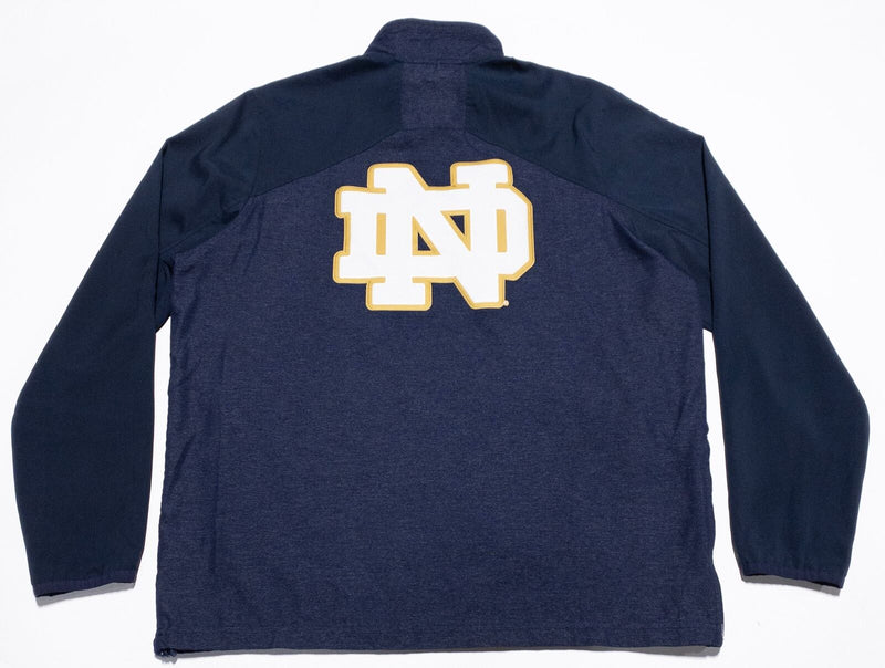 Notre Dame Under Armour Jacket Men's XL Fighting Irish 1/4 Zip Pullover Blue