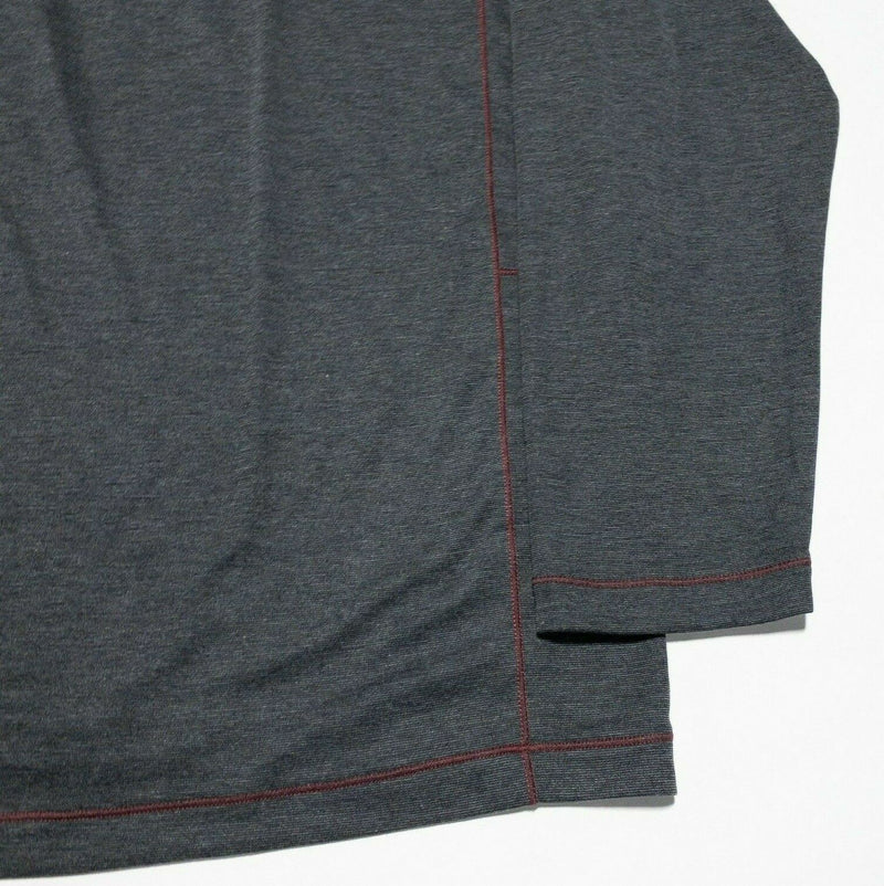 Tommy Bahama Men's 3XL Long Sleeve 1/4 Zip Pullover Gray Lightweight