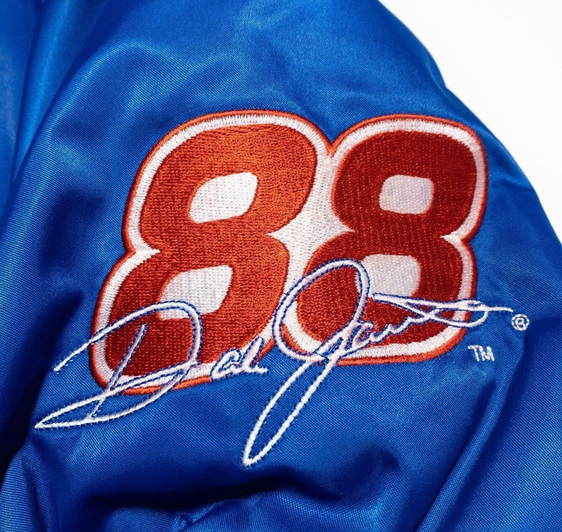 Chase Authentics NASCAR Jacket Men's Large Ford Quality Care Jarrett Blue Snap