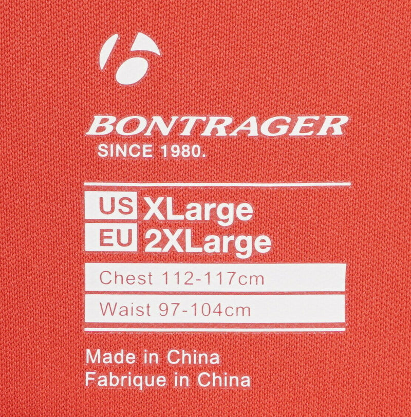 Bontrager Men's XL Solstice Jersey Red/Orange Black Half-Zip Cycling Jersey