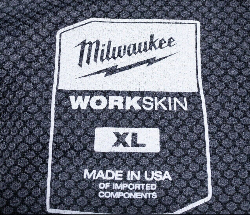 Milwaukee Workskin XL Mens Long Sleeve Gray Power Tools Workwear Wicking Stretch