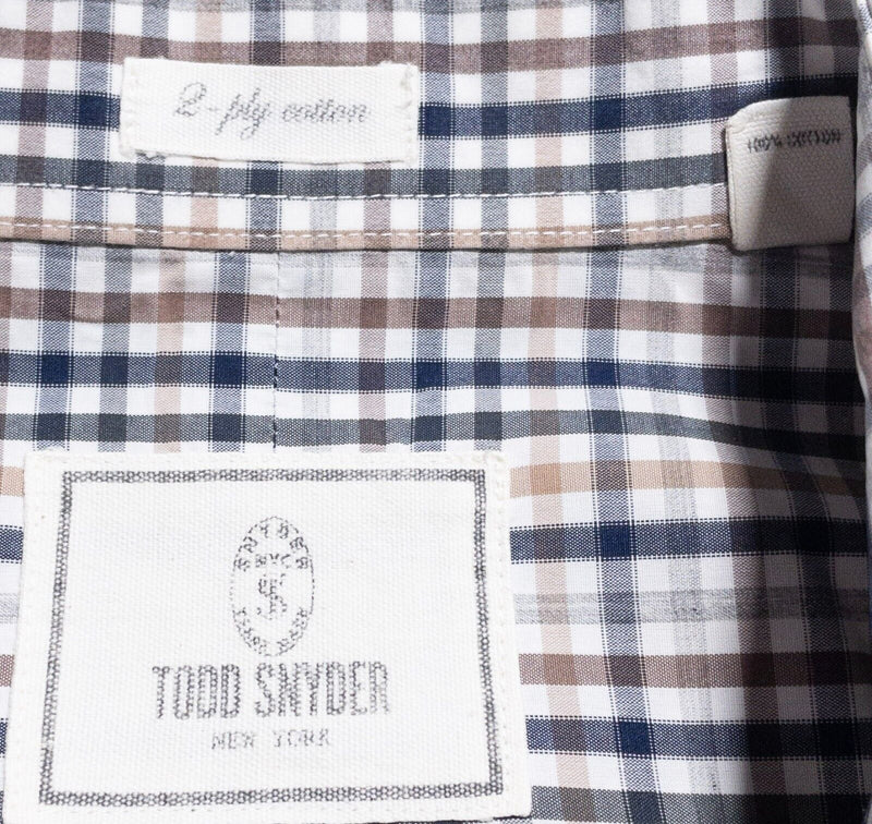 Todd Snyder Shirt Men's 16.5-34/35 (Large) Long Sleeve Button-Front Check