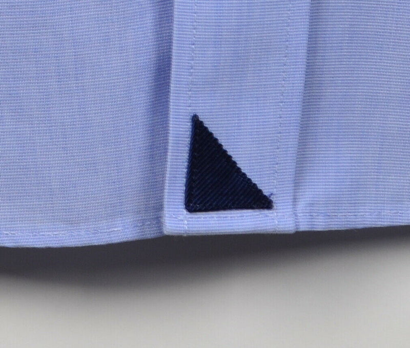 UNTUCKit Men's Medium Slim Fit Wrinkle-Free Blue Oxford Button-Down Shirt