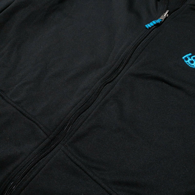 686 Men's Fleece Jacket Full Zip Aqua Blue Logo Snowboarding Winter Men's Large