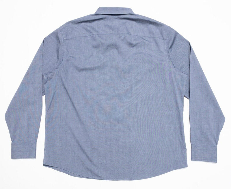 UNTUCKit XXL Shirt Men's Long Sleeve Wrinkle Free Blue Cesare Business Casual