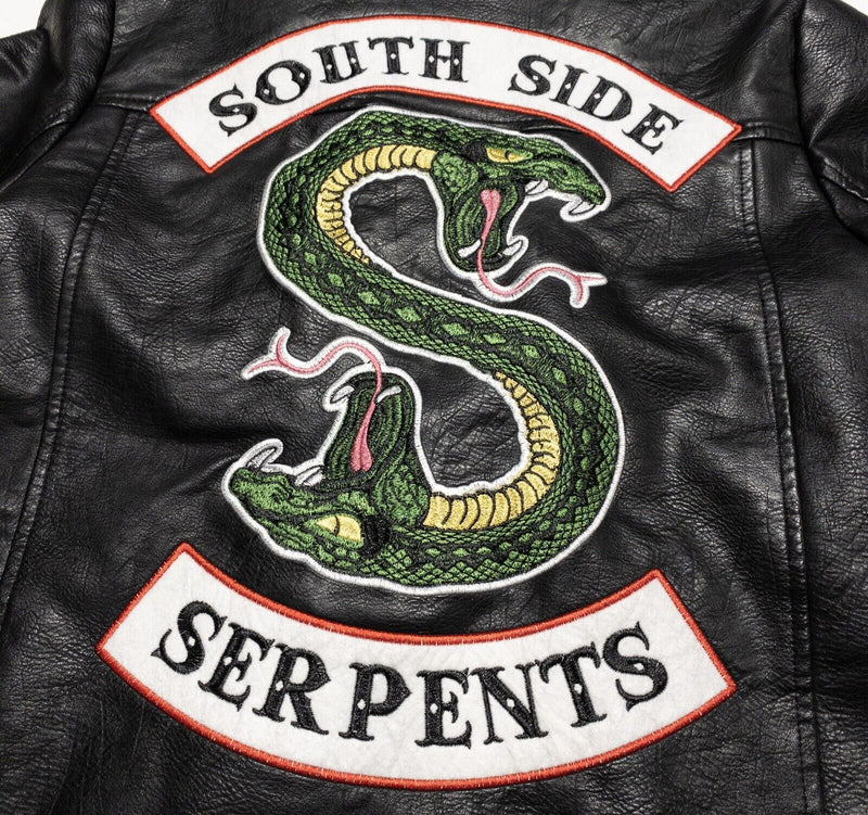 Riverdale Southside Serpents Jacket Women's Small Faux Leather Biker Moto Black