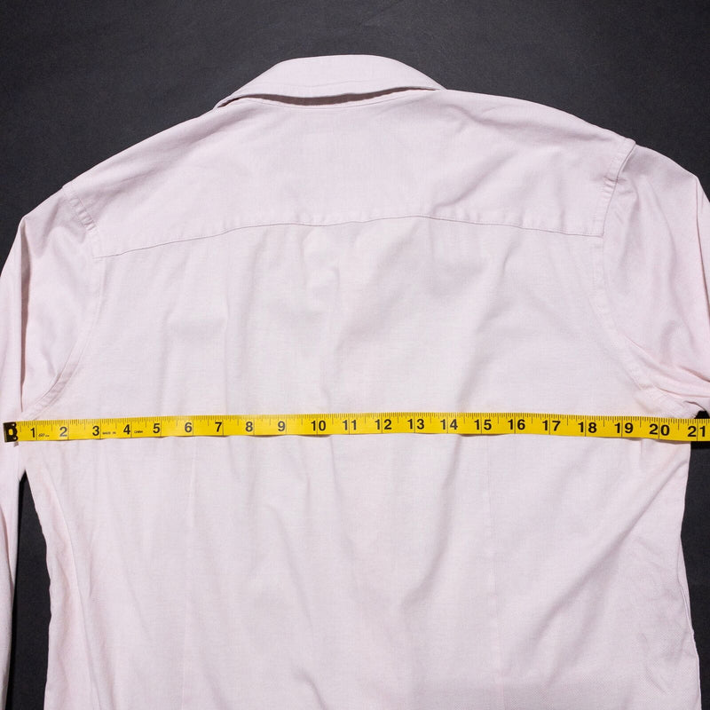 Butter Cloth Shirt Men's Large Flip Cuff Light Pink Button-Front Casual