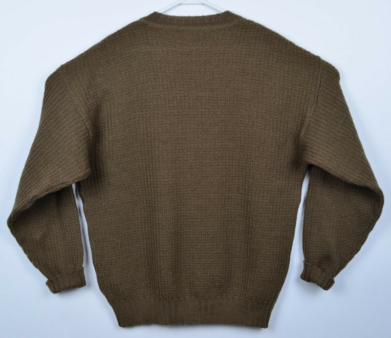 Vintage 80s Pendleton Men's XL Wool Pheasant Embroidered Hunting Knit Sweater