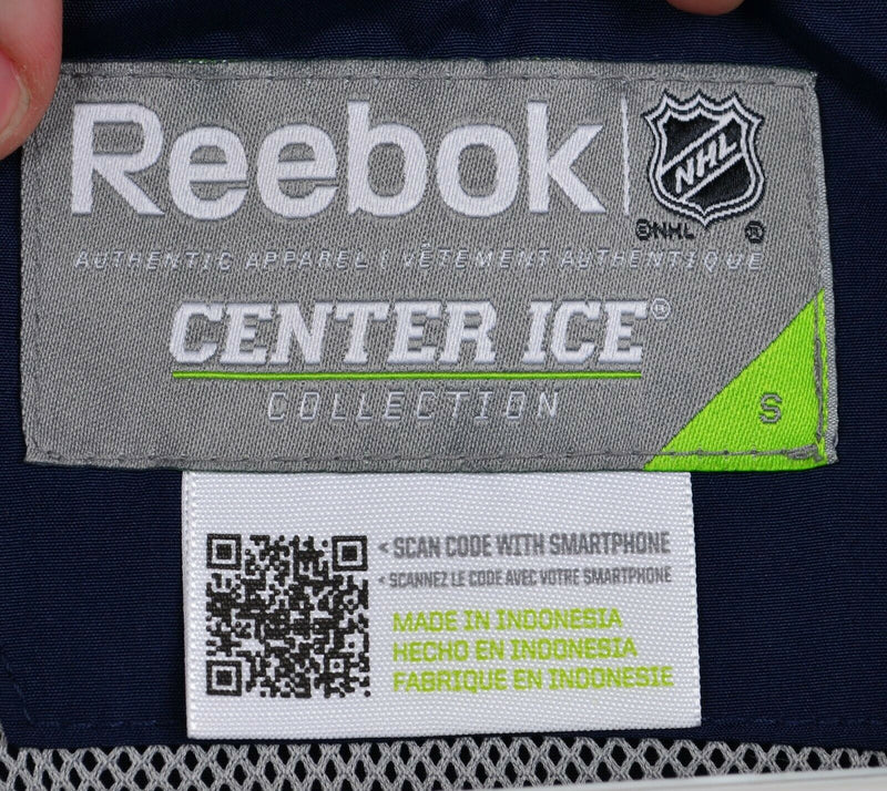 Winnipeg Jets Men Small Reebok NHL Center Ice Kinetic Fit Full Zip Vented Jacket