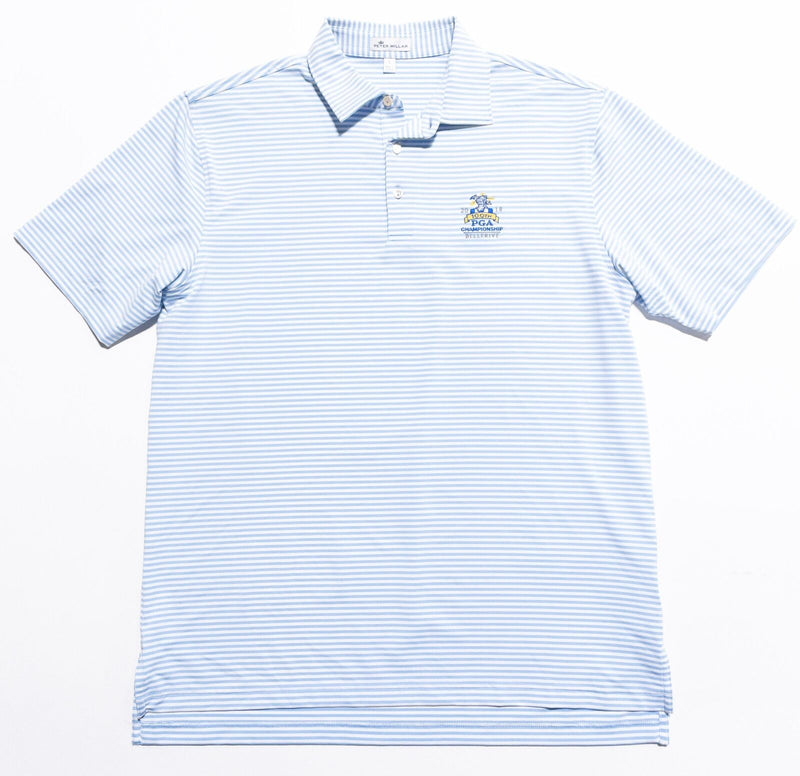 Peter Millar PGA Championship Polo Mens Large Summer Comfort 2018 Bellerive Blue