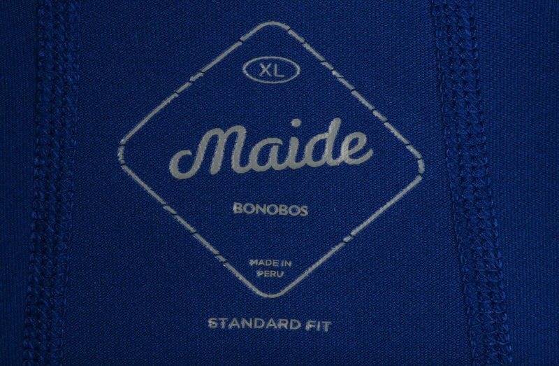 Bonobos Maide Men's XL Standard Fit Blue Performance Quarter Zip Pullover Jacket