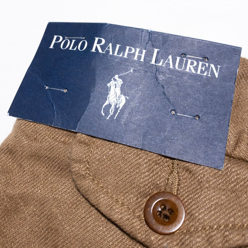 Polo Ralph Lauren Linen Shorts Men's 33 Brown Beige 10.5" Inseam Preppy New