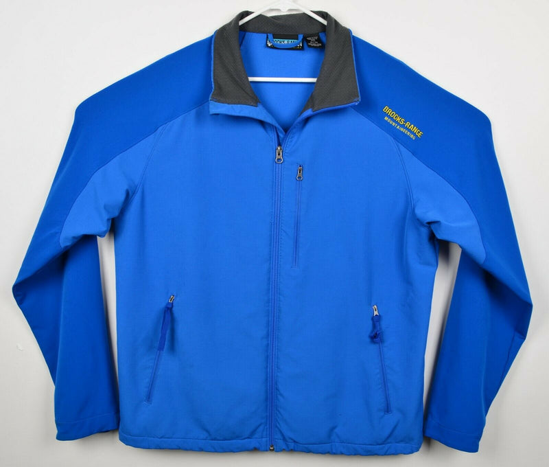 Brooks Range Mountaineering Men's XL Blue Full Zip Softshell Jacket