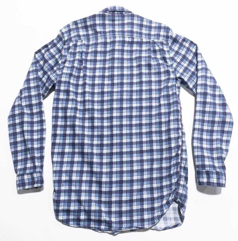 Carhartt FR Shirt Men's Medium Tall MT Flame Resistant Blue Plaid Workwear