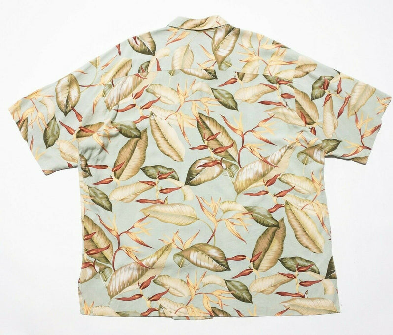 Tori Richard Hawaiian Shirt 2XL Men's Floral Palm Leaf Aloha Vintage 90s USA