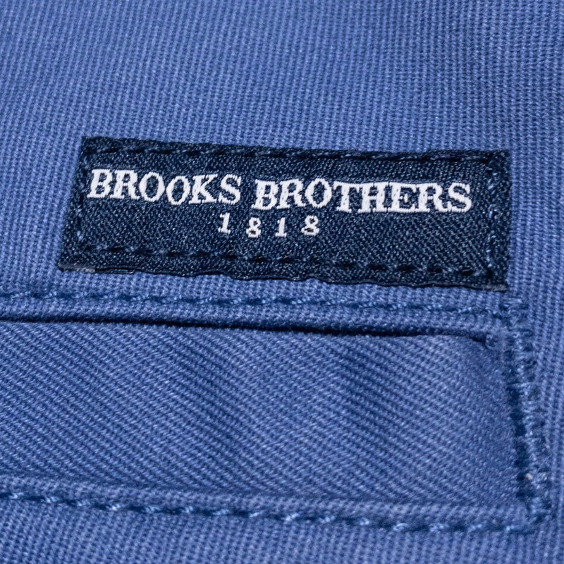 Brooks Brothers Chino Shorts Men's 32 Blue Flamingo Palm Embroidered Preppy