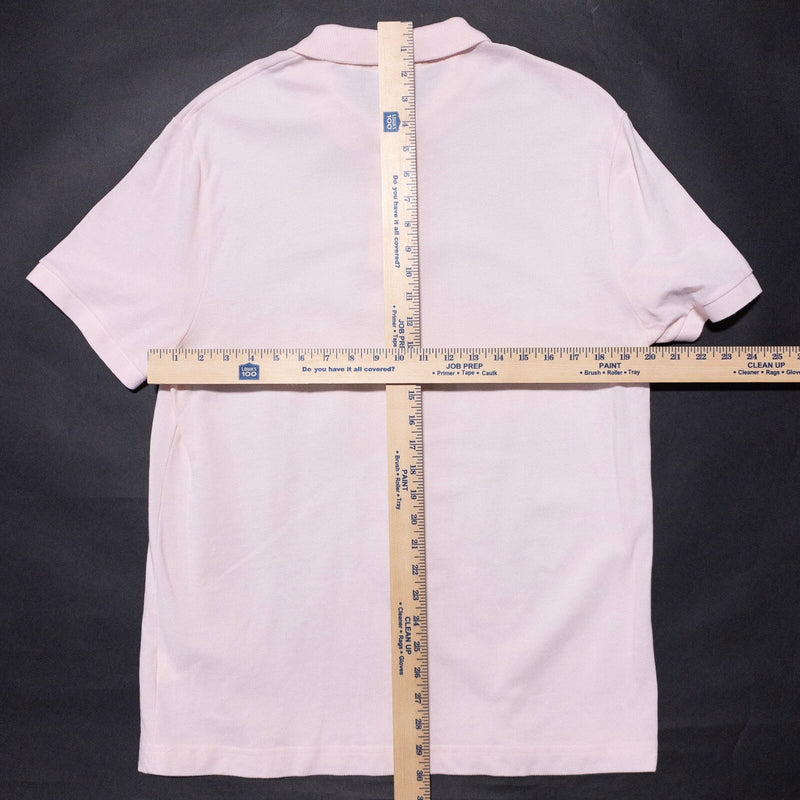 Lacoste Polo Men's XL FR 6 Regular Fit Solid Light Pink White Gator Short Sleeve