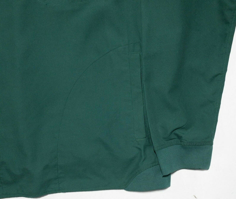 Duluth Trading Jacket Men's XLT (XL Tall) Solid Green V-Neck Windbreaker