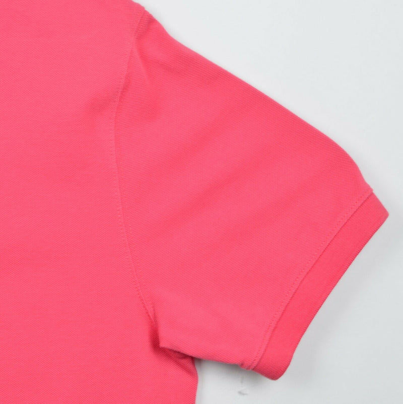 Vineyard Vines Men's Sz Small Classic Fit Solid Pink Whale Pique Polo Shirt