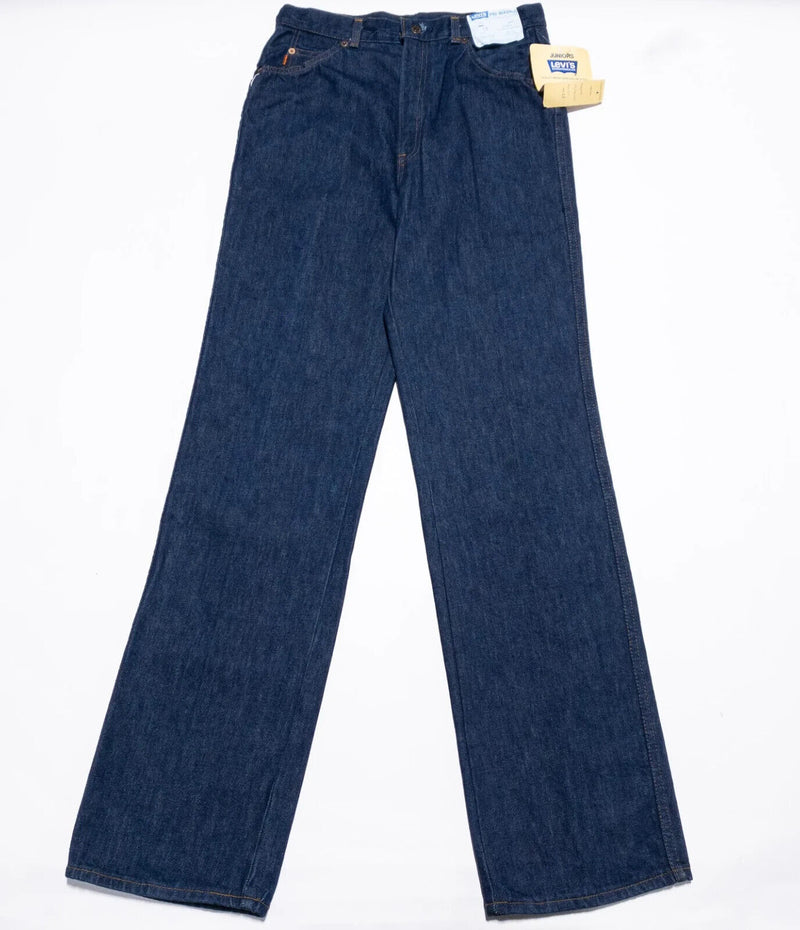 Vintage 70s Levi's Jeans Women's 13 (Fits 30x34) Denim Mom Jeans Orange Tab