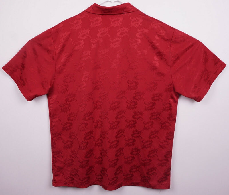 Vtg Dangerous Willie Men's Sz Large? Red Dragon Disco Club Shirt