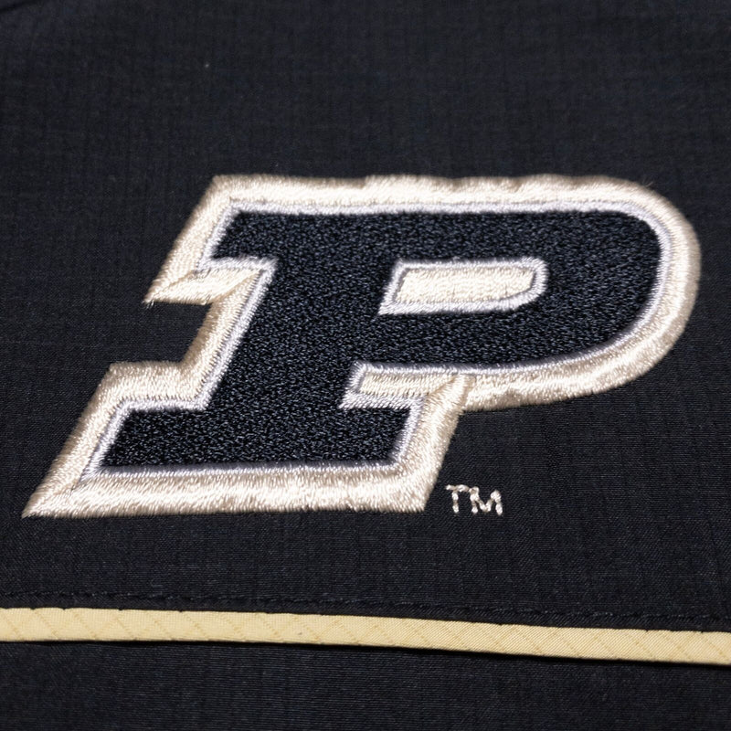 Purdue Boilermakers Nike Jacket Men's Medium Pullover Ripstop Black Storm-Fit