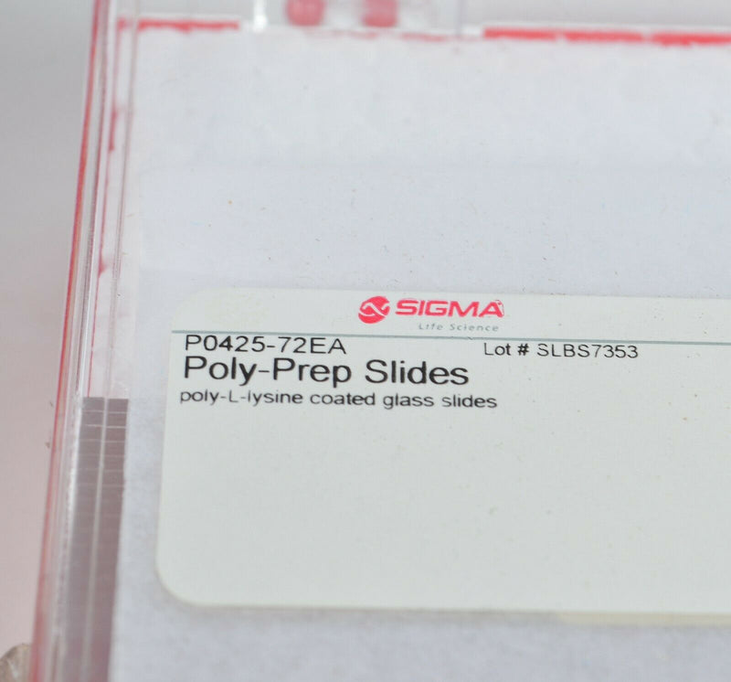 SIGMA Poly-Prep Microscope Slides P0425-72EA Lot 11 Boxes (36 Slides/Box) EXPIRE