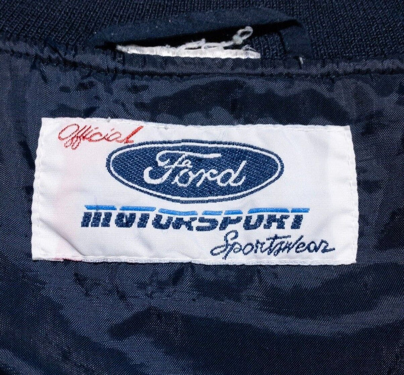 Ford MotorSport Jacket Men's Fits 2XL Bomber Full Zip Maibach Ford Navy Blue