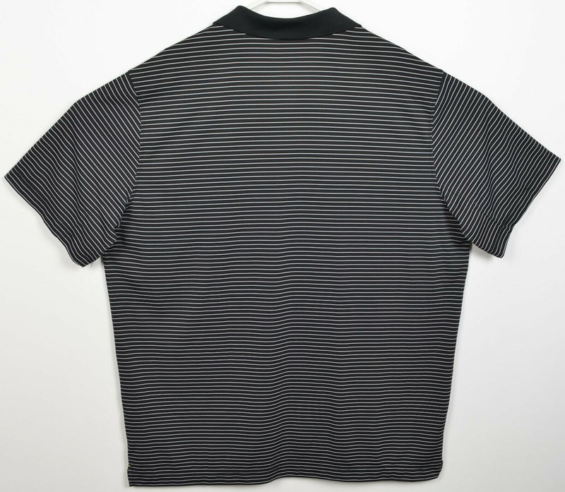 Iowa Hawkeyes Men's 2XL Nike Dri-Fit Black Striped Wicking Golf Polo Shirt