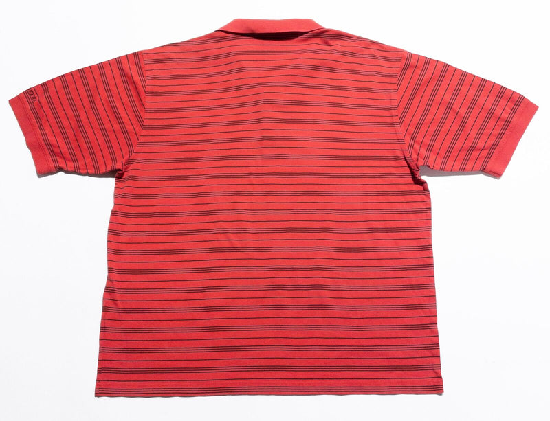 Masters Golf Polo Shirt Men's XL Red Striped Short Sleeve Augusta National