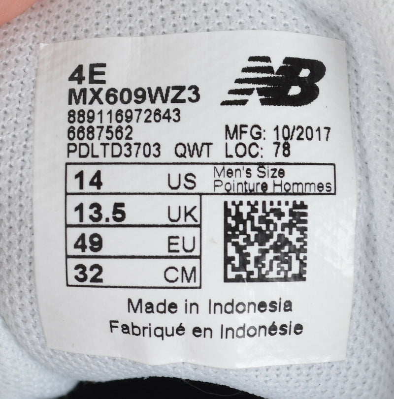 New Balance 609 Men's 14 Wide Cross-Training Memory Soles Shoe MX609WZ3