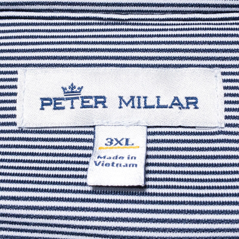 Peter Millar Perth Men's 3XL Mini Stripe Performance Quarter Zip Pullover Golf