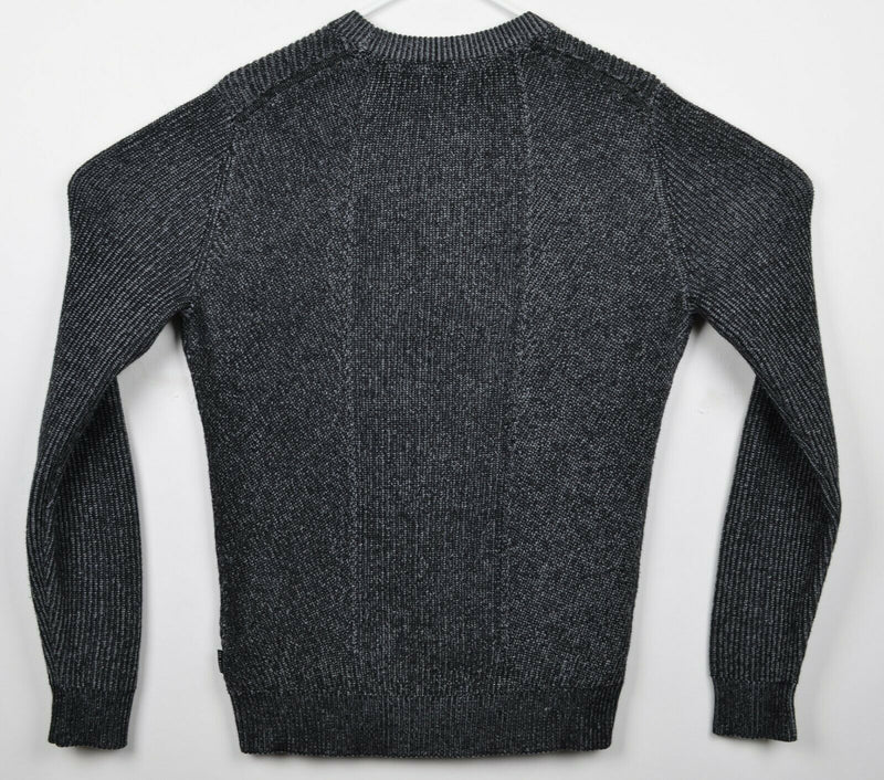 Ted Baker London Men's 3 Gray Knit Cotton Poly Blend Crewneck Pullover Sweater