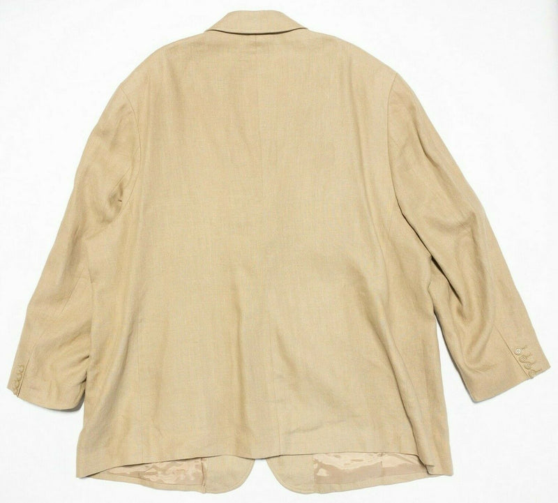 Polo Ralph Lauren Linen Blazer Sport Coat Tan Beige Khaki Men's 3X